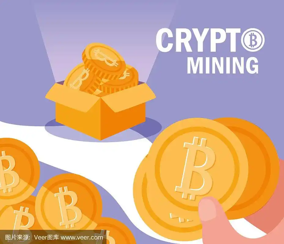 Expansive Bitcoin mining farm with rows of high-performance mining rigs