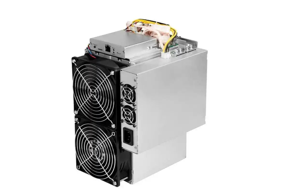 An expansive wind-powered mining farm showcasing sustainable operations