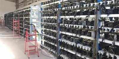 A detailed view of a high-efficiency mining rig, showcasing components that drive profitability in crypto mining
