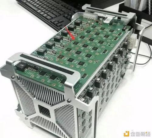 A mining rig showcasing efficient cooling solutions.
